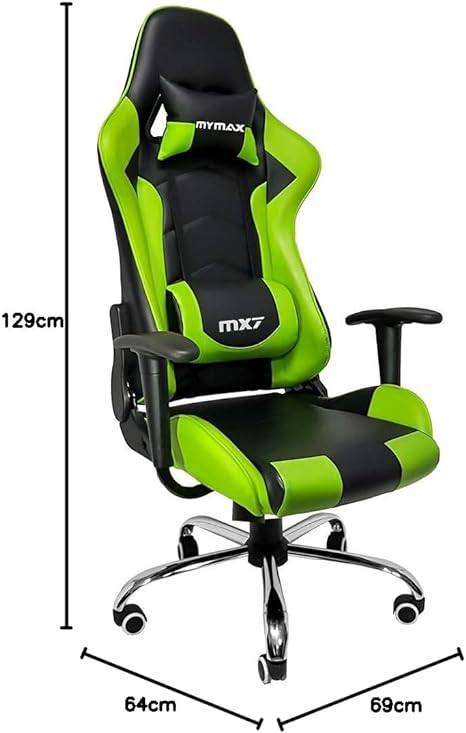 imagem das medidas da cadeira gamer mymax mx7